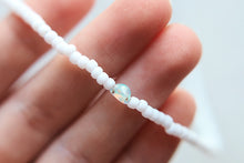 Load image into Gallery viewer, Tiny Opal Stone Frosted Seed Beaded Choker