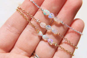 Ethiopian Opal Nugget Choker Necklaces