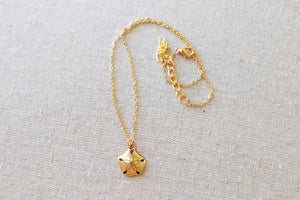 Dainty Golden Sand Dollar Necklace