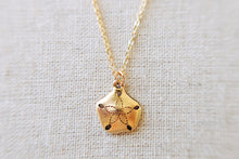 Load image into Gallery viewer, Dainty Golden Sand Dollar Necklace