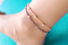 Load image into Gallery viewer, Glass Beaded Stars Anklets