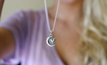 Load image into Gallery viewer, Crescent Moon &amp; Heart Chain Choker Necklace