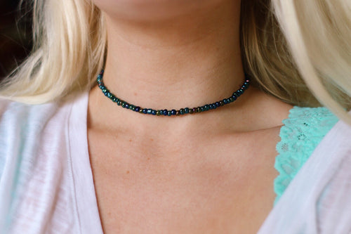 Mermaid Gypsy holographic choker necklace