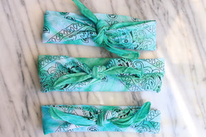 Mystic Mermaid Vibrant Tie Dye Bandana Head wrap