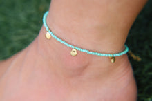 Load image into Gallery viewer, Mermaid Cove Seed Beaded Sea Shell Charms Anklet