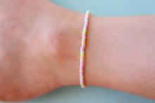 Load image into Gallery viewer, Pastel Rainbow African Heishi Beaded Anklet