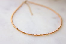 Load image into Gallery viewer, Metallic Gold Seed Beaded Choker Necklace