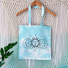 Load image into Gallery viewer, Sun &amp; Moon Tie Dye Reusable Grocery Bag