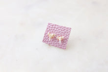 Load image into Gallery viewer, Tiny Rose Gold Shark Tooth Earring Studs