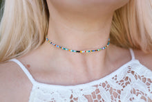 Load image into Gallery viewer, Hang Ten Multi Seed Beaded Choker Necklace