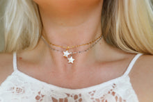 Load image into Gallery viewer, Mother of Pearl Star Sea Shell Chain Choker Necklace