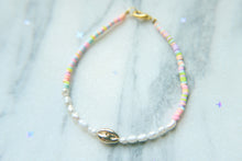 Load image into Gallery viewer, Seashell sugar beaded anklet