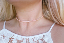 Load image into Gallery viewer, She’s a Peach Seed Beaded Choker Necklace