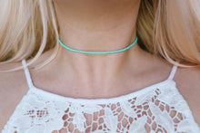 Load image into Gallery viewer, Mermaid Lagoon Satin Seed Beaded Choker Necklace