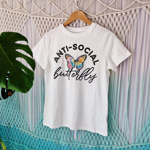 Anti-Social Butterfly Graphic Tshirt