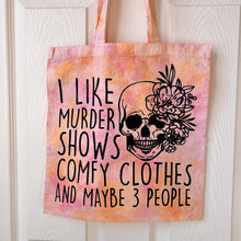 Load image into Gallery viewer, Murder Shows Tote Bag