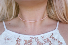 Load image into Gallery viewer, She’s a Peach Seed Beaded Choker Necklace