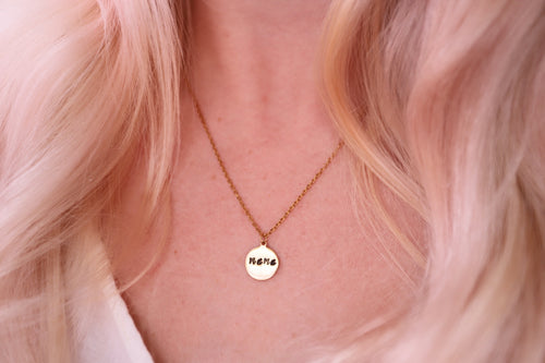 Mama Gold Coin Necklace