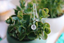 Load image into Gallery viewer, Dainty Hand Stamped Cactus Necklace / Valentine&#39;s Day Gift
