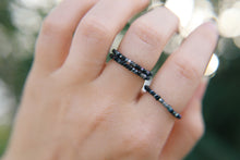 Load image into Gallery viewer, Midnight Seed Beaded Ring Set