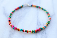 Load image into Gallery viewer, Bohemian Coconut Wood Rainbow Multi Anklets