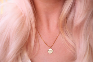 Mama Gold Coin Necklace