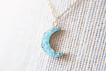 Load image into Gallery viewer, Druzy Moon Necklaces