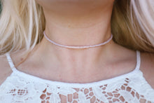 Load image into Gallery viewer, Smokey Rose Opal Seed Beaded Choker Necklace