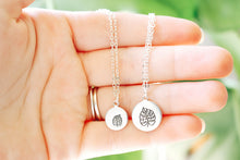 Load image into Gallery viewer, Monstera hand stamped necklaces