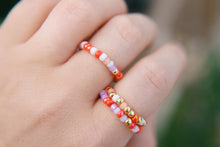 Load image into Gallery viewer, Santorini Seed Beaded Ring Set