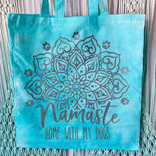 Load image into Gallery viewer, Namaste Home With My Dogs Reusable Grocery Tote Bag