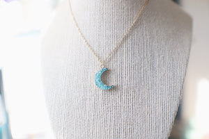 Druzy Moon Necklaces