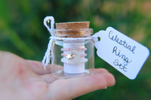 Celestial Ring Set in a Glass Jar