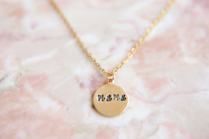 Mama Gold Coin Necklace