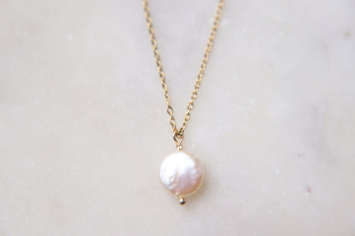 Paradise Pearl Coin Necklace