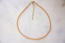 Load image into Gallery viewer, Metallic Gold Seed Beaded Choker Necklace