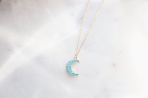 Druzy Moon Necklaces