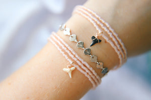 Stainless steel sea shell chain bracelet