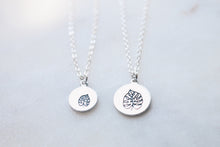 Load image into Gallery viewer, Monstera hand stamped necklaces