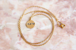 Mama Gold Coin Necklace