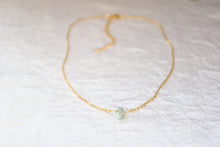 Load image into Gallery viewer, Larimar Dainty Stone Choker Necklace
